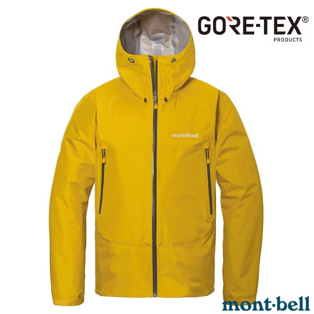 【mont-bell】男 RAIN TREKKER 雨中舞者雨衣.連帽風雨衣.防風抗水透氣外套/1128729 YL 黃✿30E010